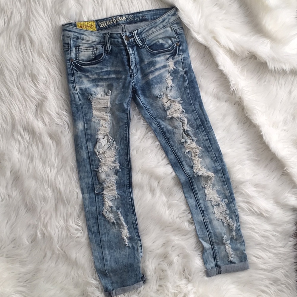 Destroyed Denim Jeans
